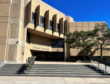 Exterior of Bierce Library